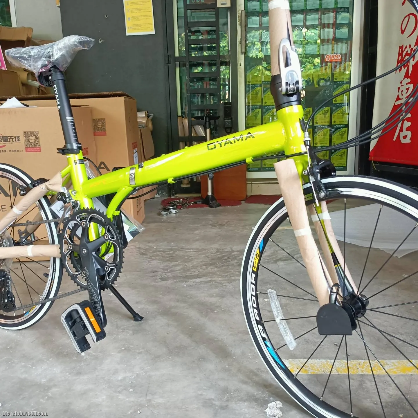 20â€ 451 OYAMA CR16 / CR-16 FOLDING BIKE 2x8sp chromoly frame