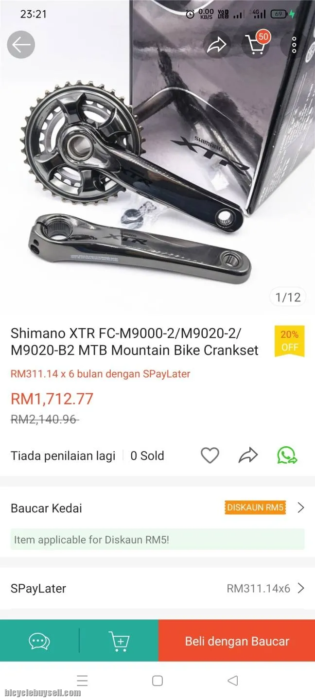 XTR crankset