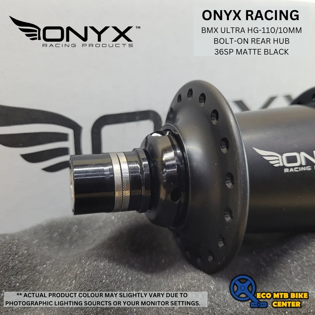 ONYX RACING BMX ULTRA HG-110/10mm Bolt-on Rear Hub 36SP MATTE BLACK