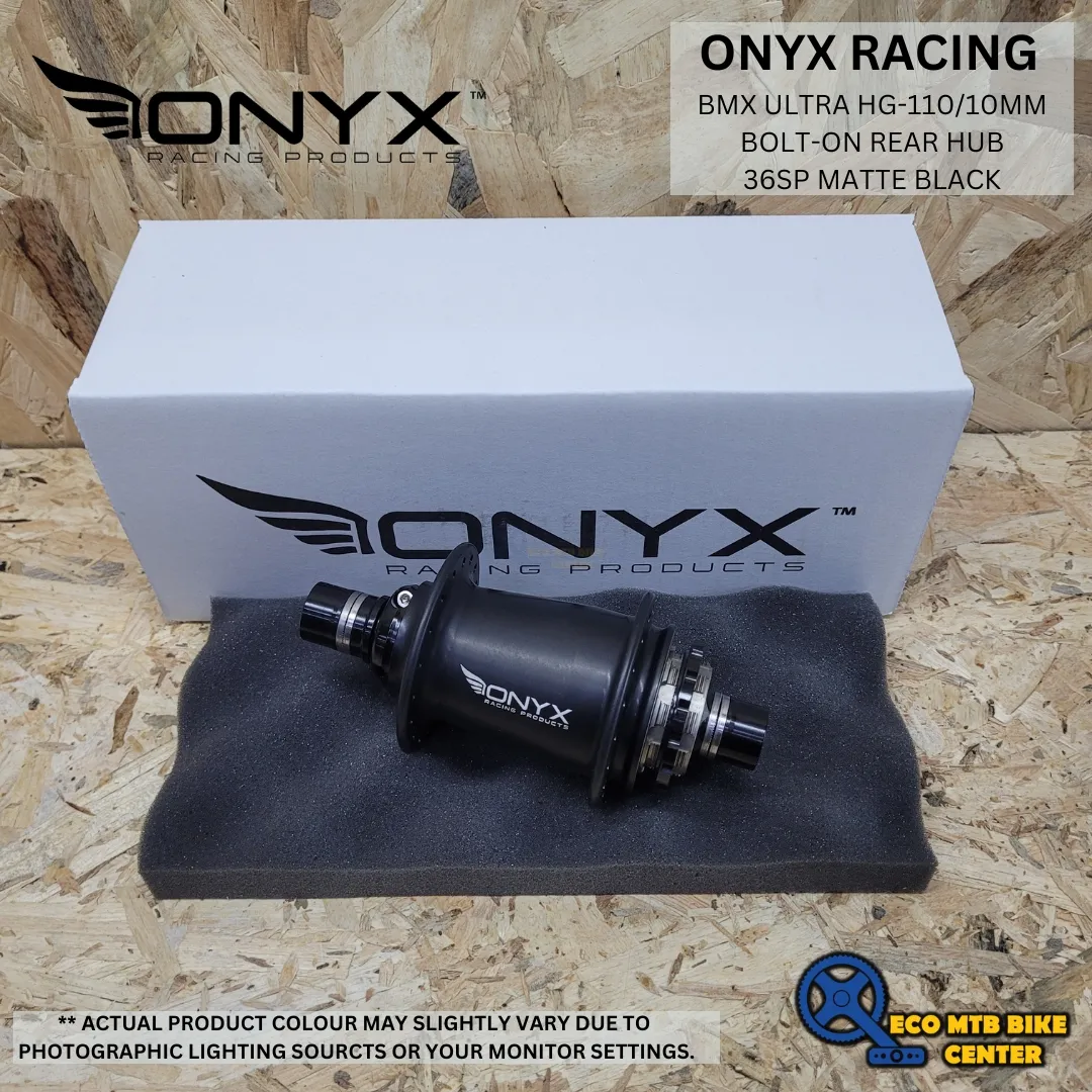 ONYX RACING BMX ULTRA HG-110/10mm Bolt-on Rear Hub 36SP MATTE BLACK