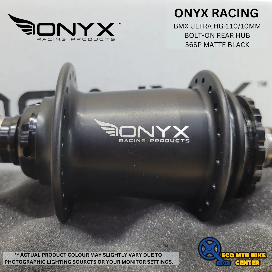 ONYX RACING BMX ULTRA HG-110/10mm Bolt-on Rear Hub 36SP MATTE BLACK