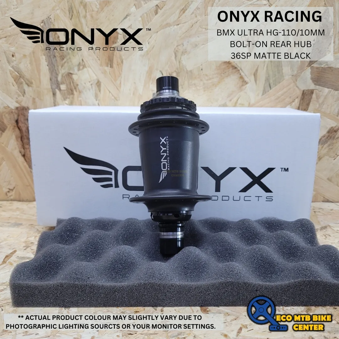 ONYX RACING BMX ULTRA HG-110/10mm Bolt-on Rear Hub 36SP MATTE BLACK