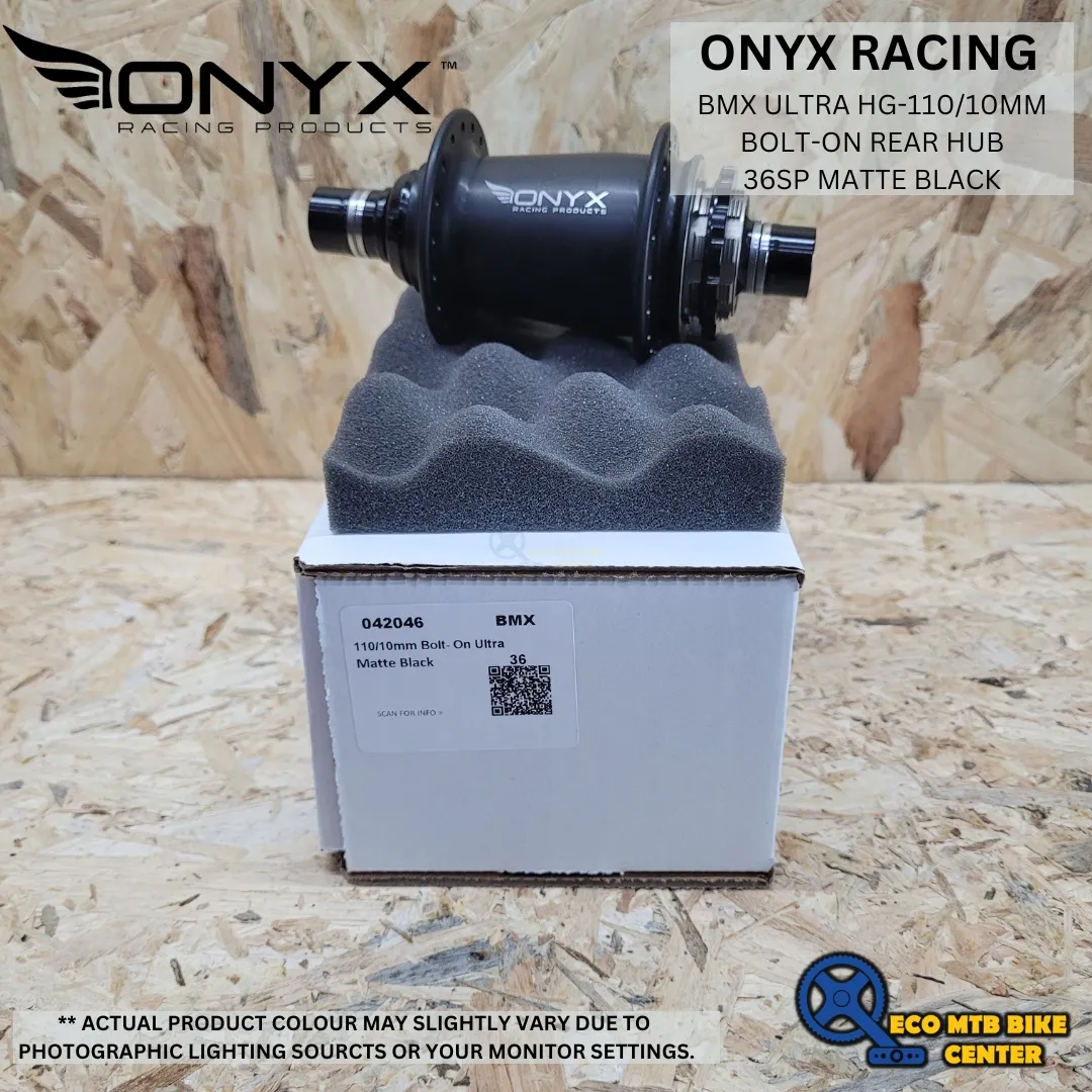 ONYX RACING BMX ULTRA HG-110/10mm Bolt-on Rear Hub 36SP MATTE BLACK