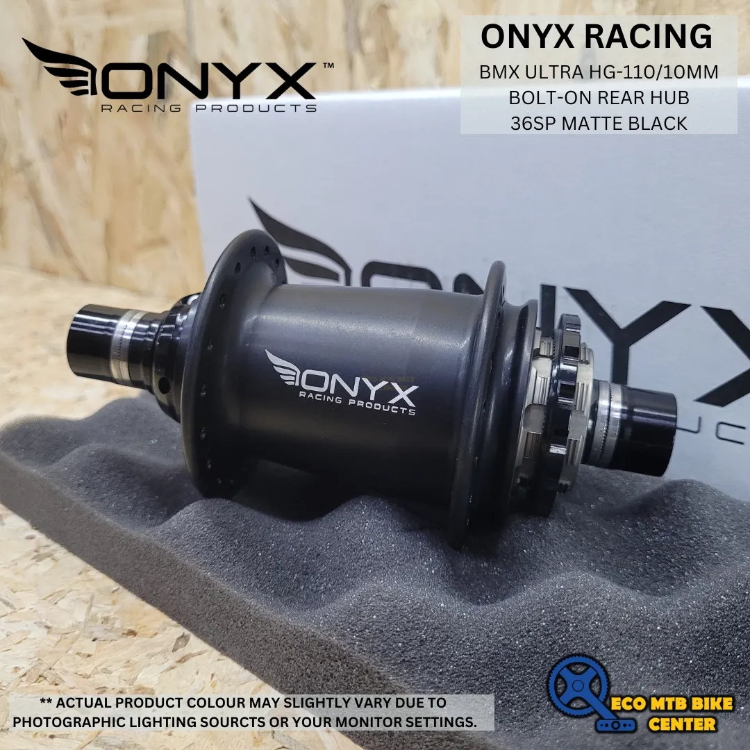 ONYX RACING BMX ULTRA HG-110/10mm Bolt-on Rear Hub 36SP MATTE BLACK