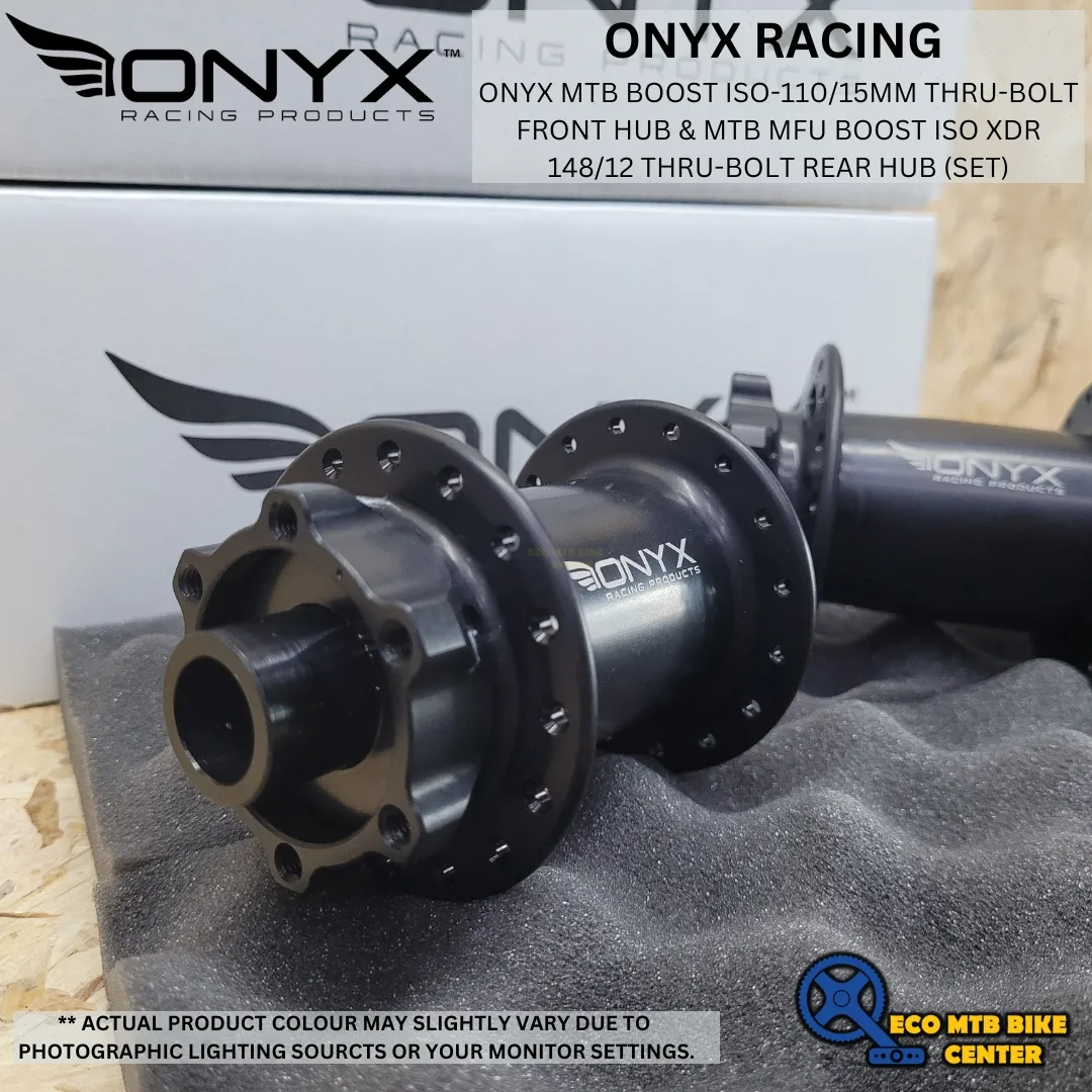 ONYX MTB BOOST ISO-110/15mm Thru-bolt Front Hub 32 SP &amp; MTB MFU BOOST 148/12 Thru-bolt Rear Hub 32SP