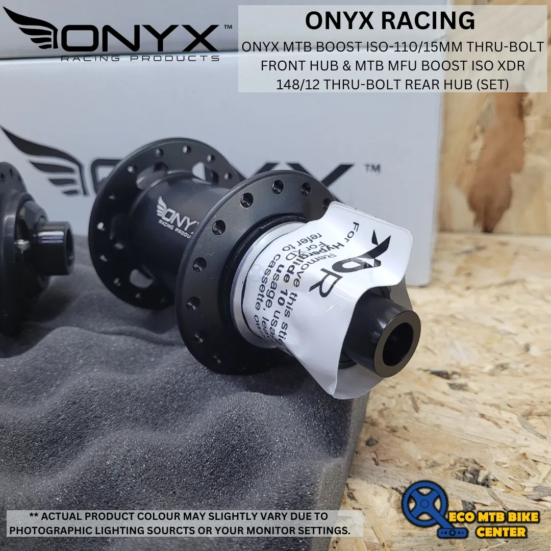 ONYX MTB BOOST ISO-110/15mm Thru-bolt Front Hub 32 SP &amp; MTB MFU BOOST 148/12 Thru-bolt Rear Hub 32SP
