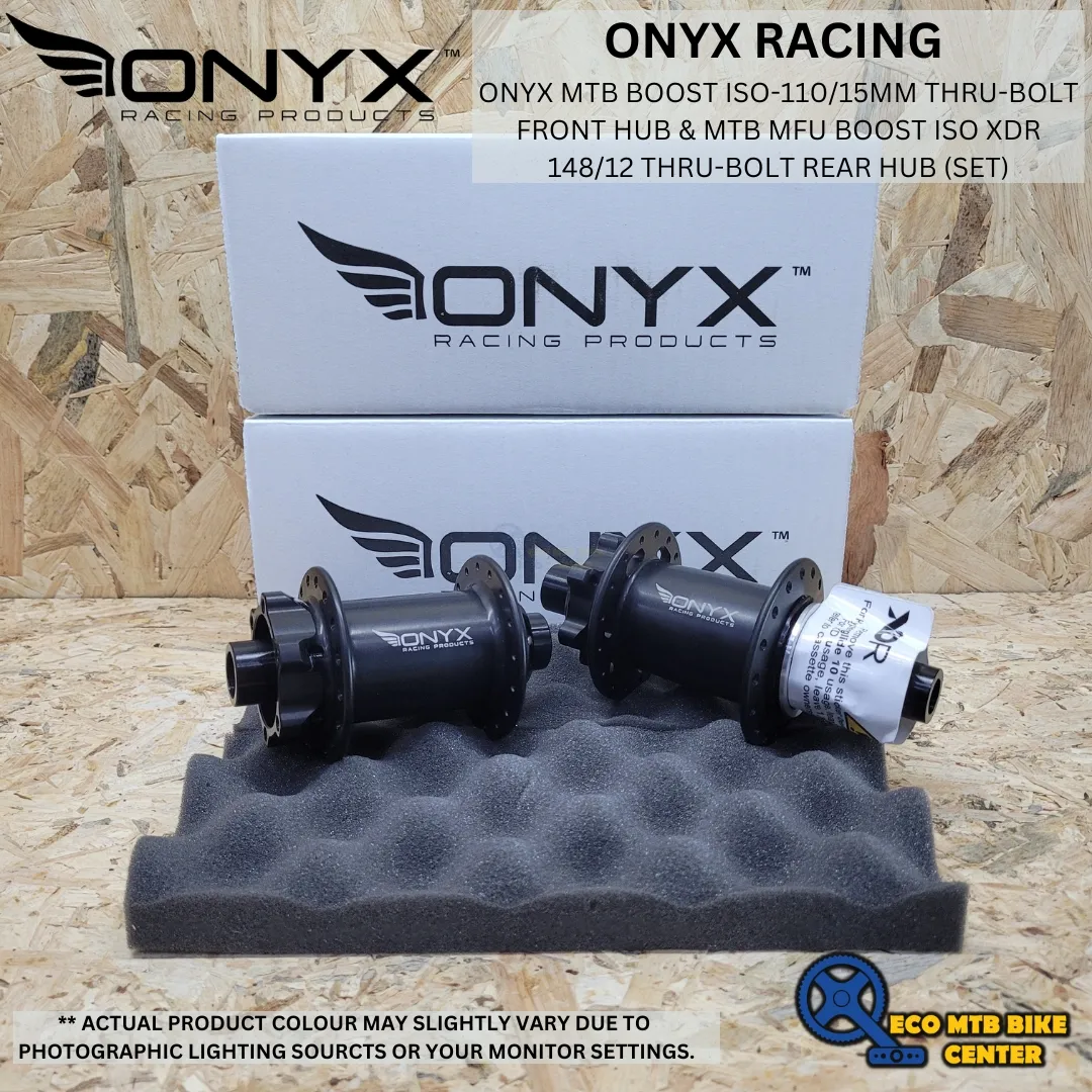 ONYX MTB BOOST ISO-110/15mm Thru-bolt Front Hub 32 SP &amp; MTB MFU BOOST 148/12 Thru-bolt Rear Hub 32SP