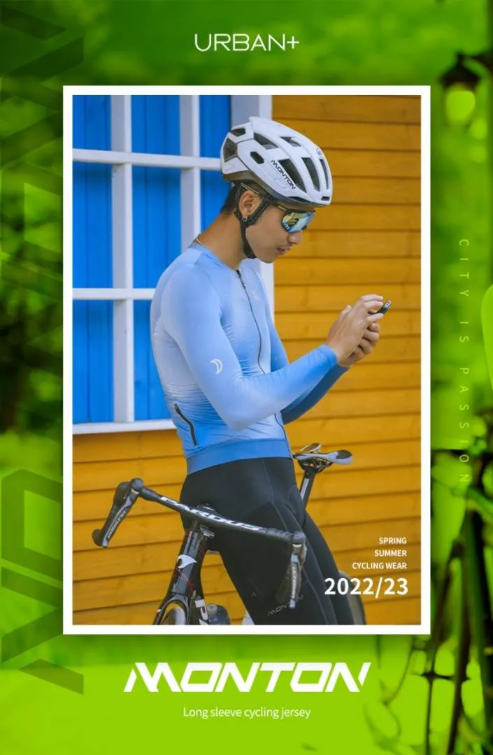 MONTON MENS CYCLING LONG SLEEVE JERSEY GALAXY