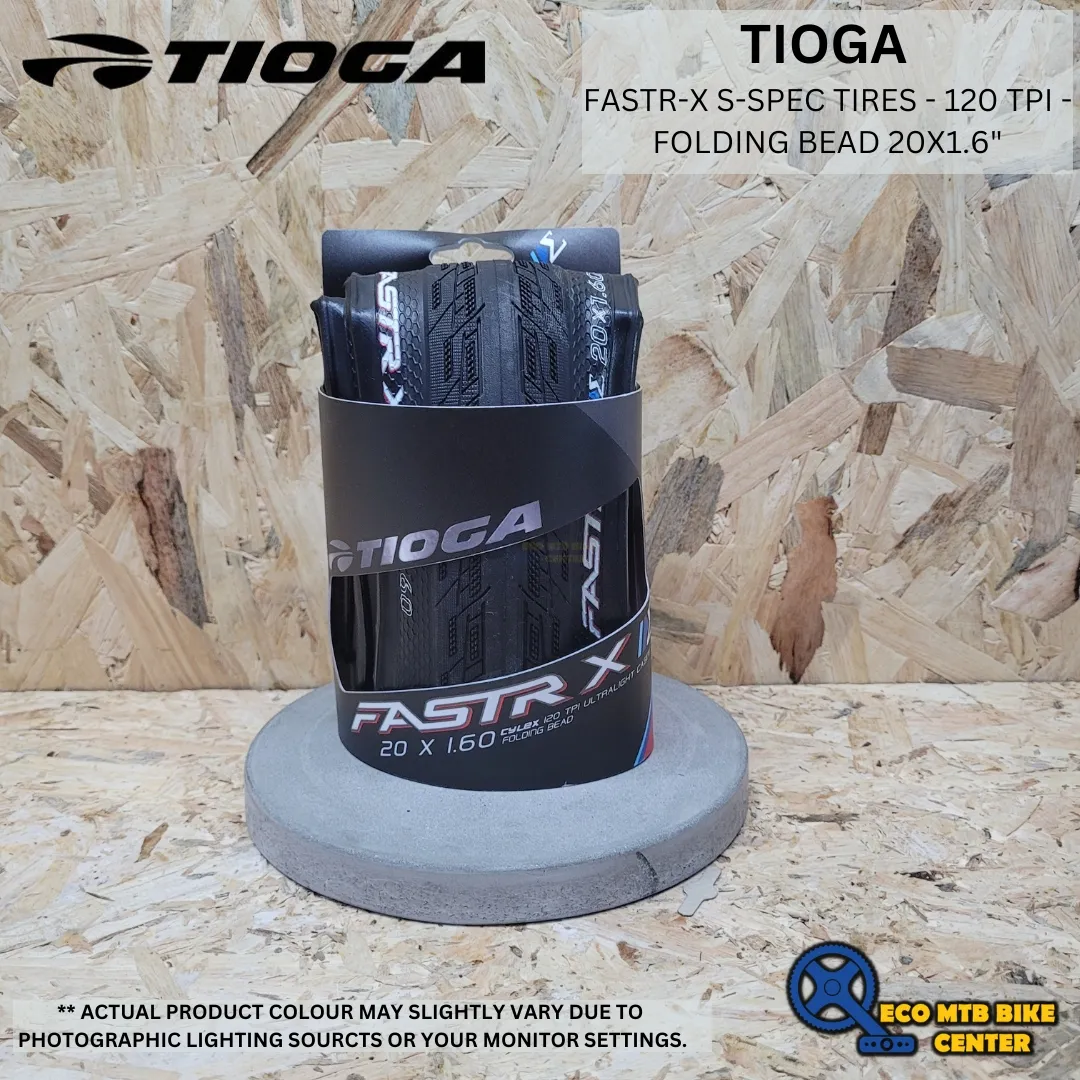 TIOGA TIRES FASTR-X S-SPEC TIRES - 120 TPI - FOLDING BEAD