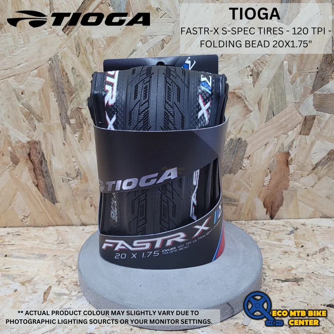 TIOGA TIRES FASTR-X S-SPEC TIRES - 120 TPI - FOLDING BEAD