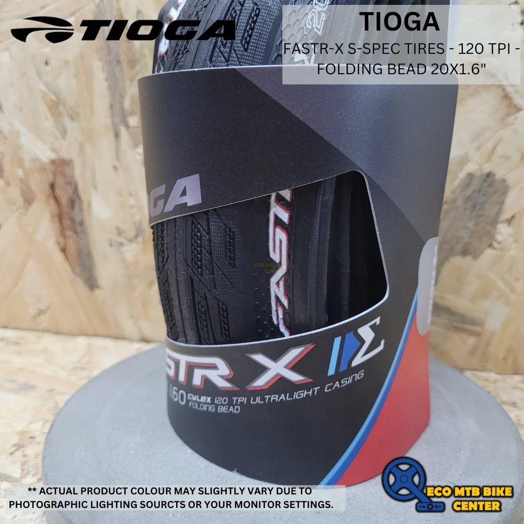 TIOGA TIRES FASTR-X S-SPEC TIRES - 120 TPI - FOLDING BEAD