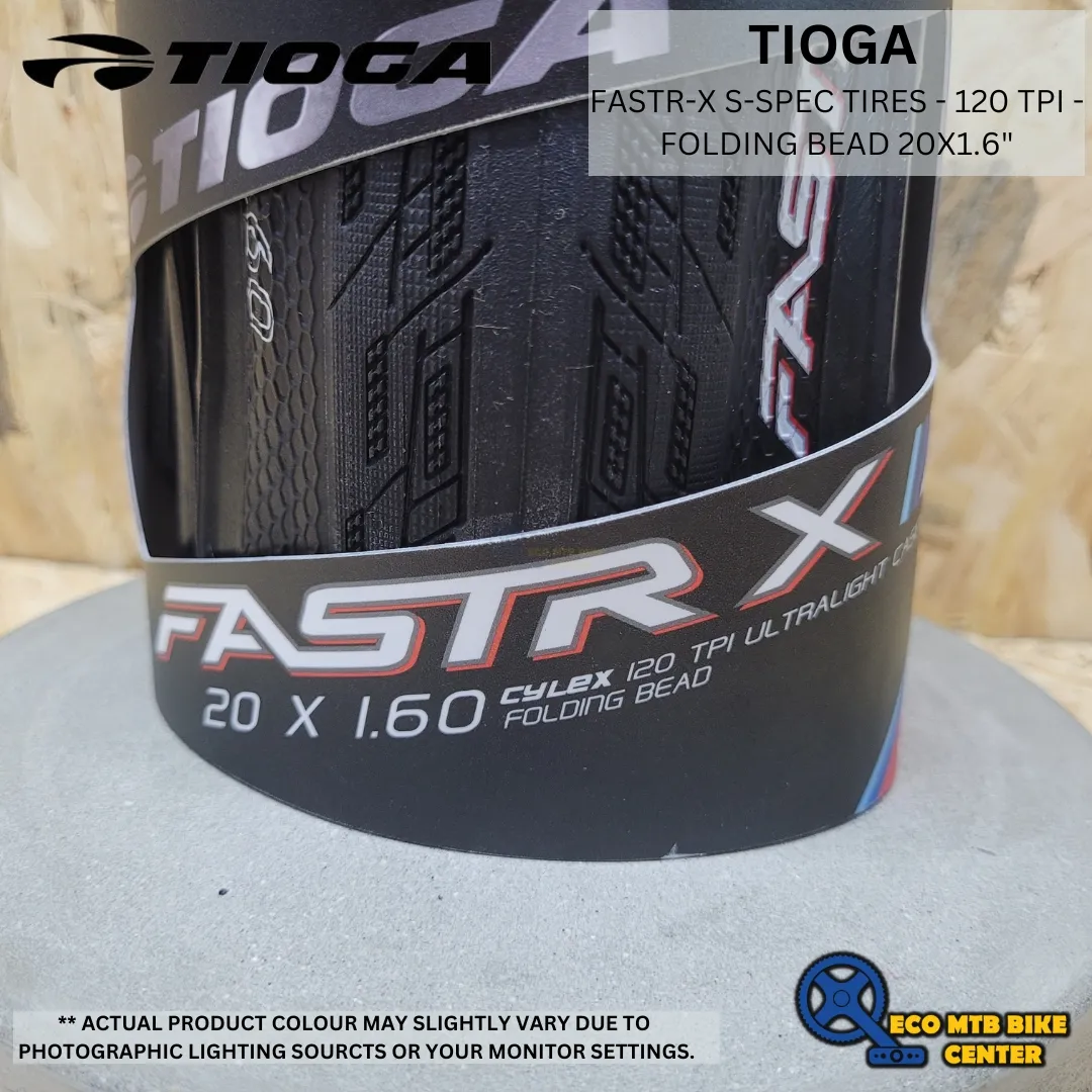 TIOGA TIRES FASTR-X S-SPEC TIRES - 120 TPI - FOLDING BEAD
