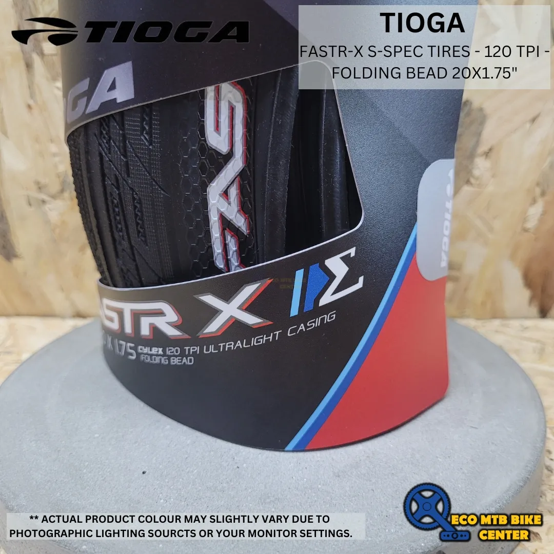 TIOGA TIRES FASTR-X S-SPEC TIRES - 120 TPI - FOLDING BEAD
