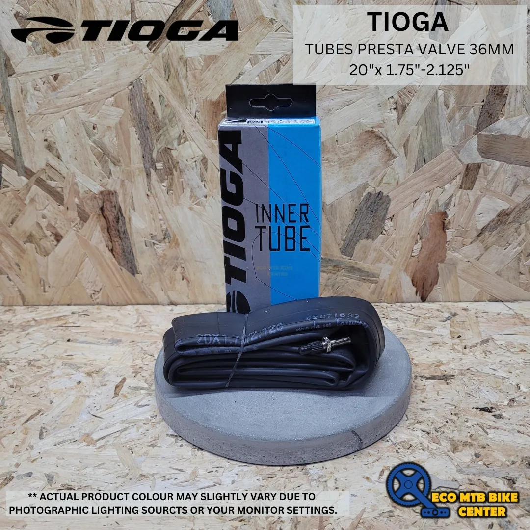 TIOGA TUBES PRESTA VALVE 36MM 20"x 1.75"-2.125"