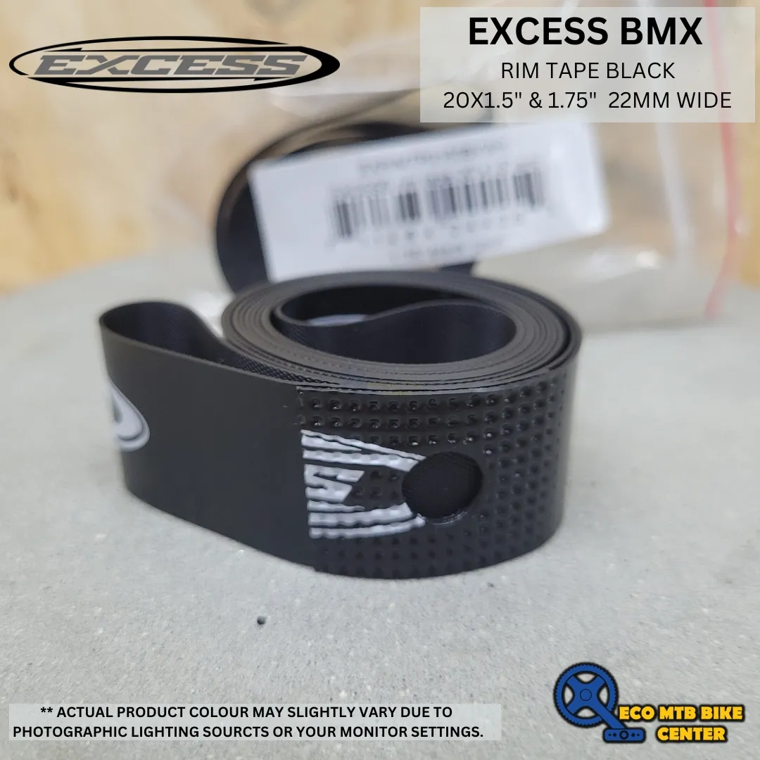 EXCESS RIM TAPE BLACK 20x1.5" &amp; 1.75"  22mm wide (PER PCS)