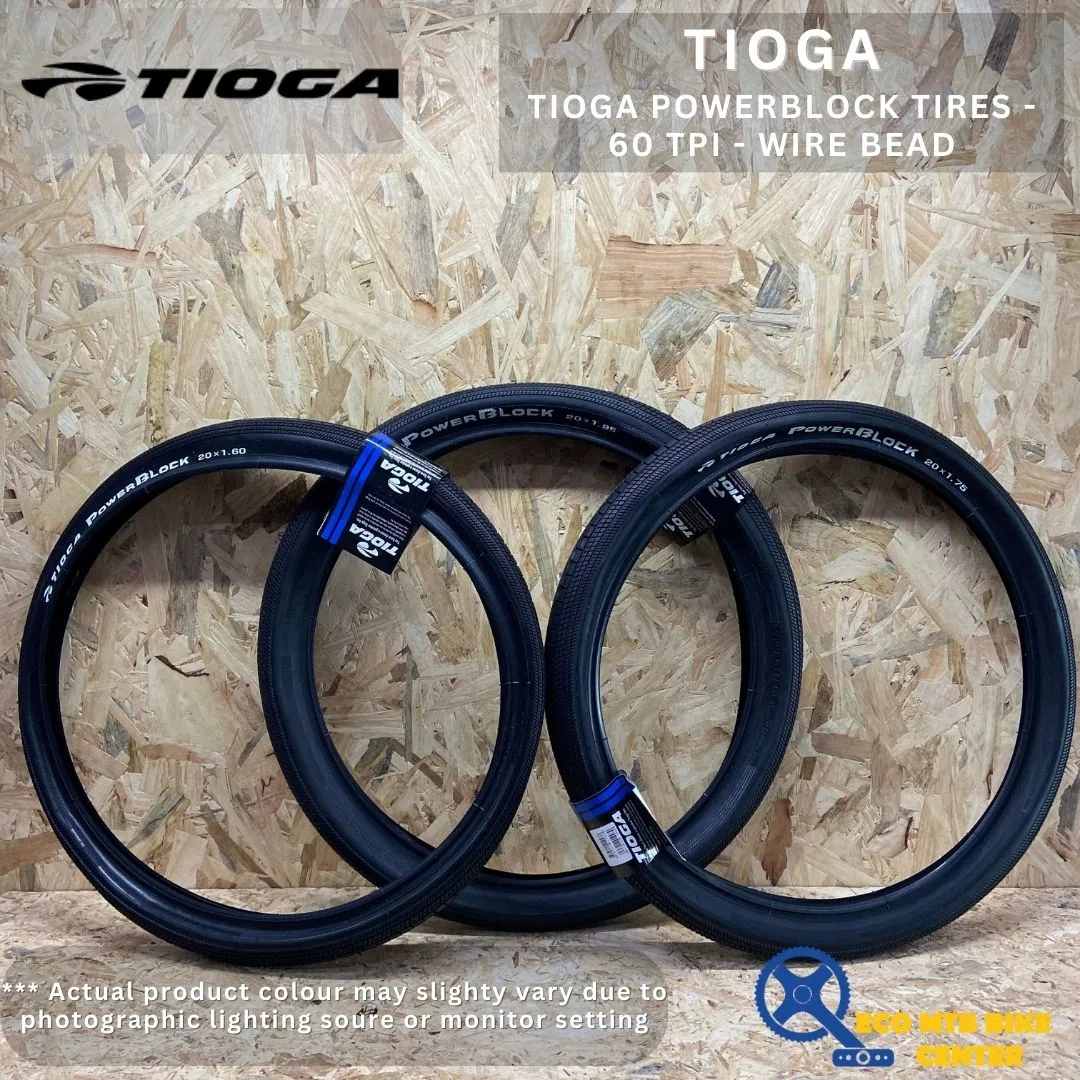 TIOGA POWERBLOCK TIRES - 60 TPI - WIRE BEAD
