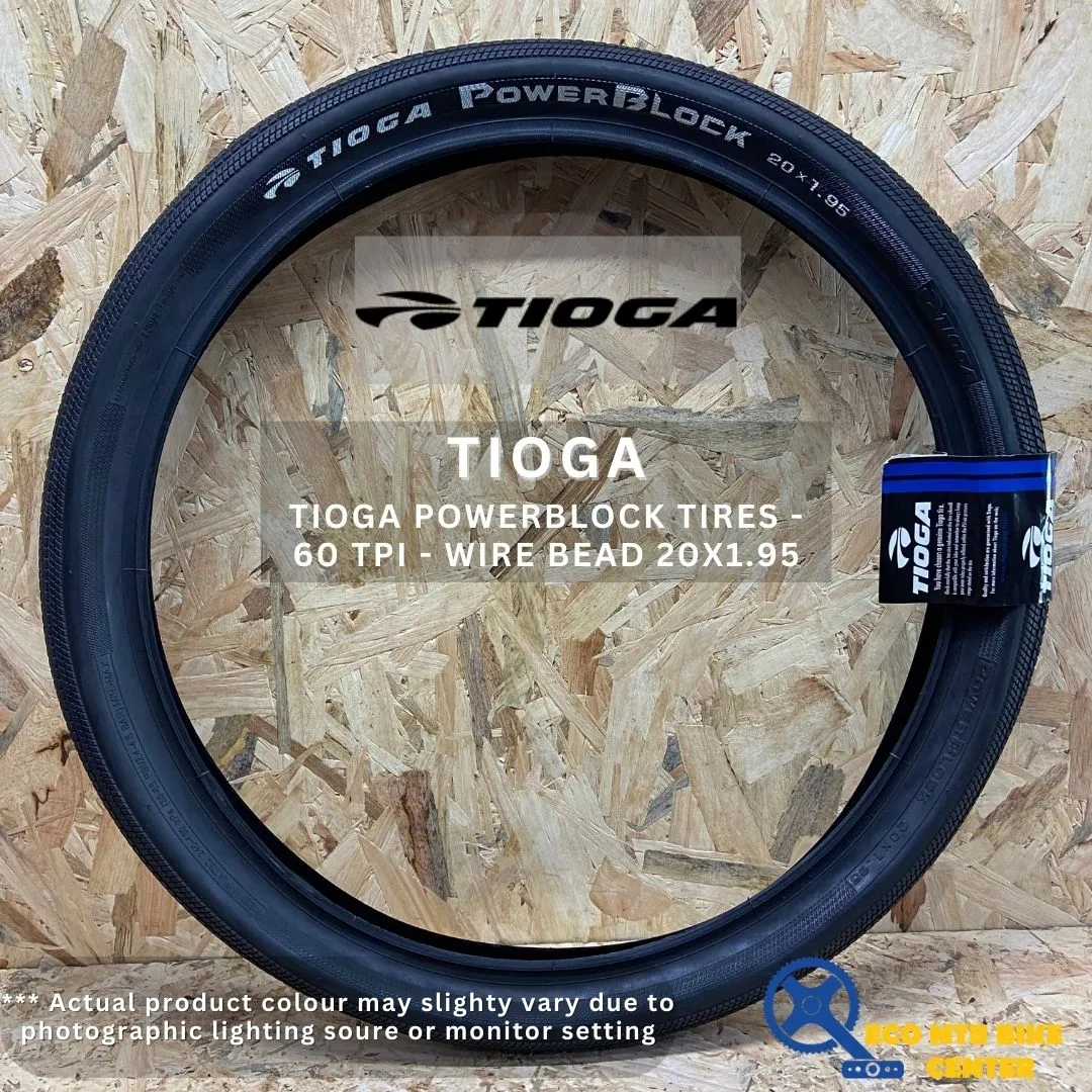 TIOGA POWERBLOCK TIRES - 60 TPI - WIRE BEAD