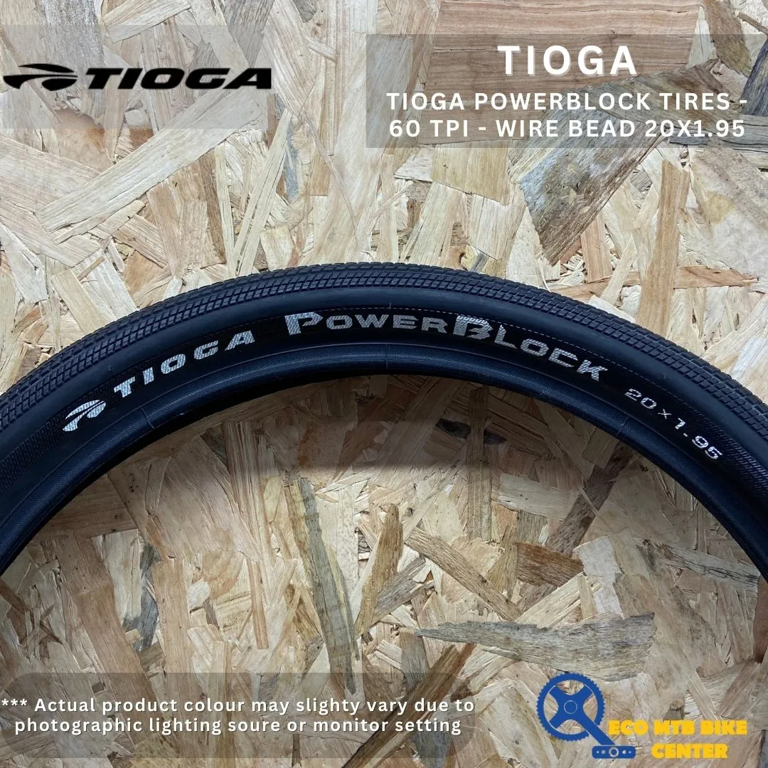 TIOGA POWERBLOCK TIRES - 60 TPI - WIRE BEAD