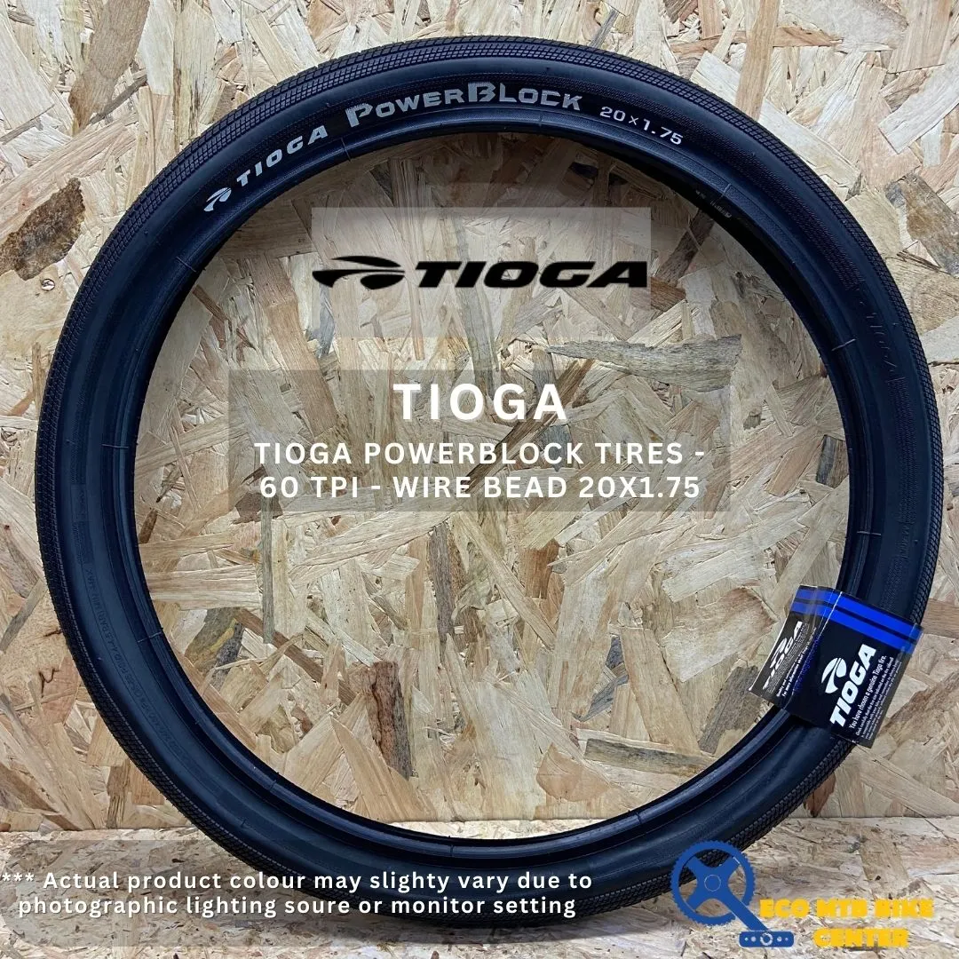 TIOGA POWERBLOCK TIRES - 60 TPI - WIRE BEAD