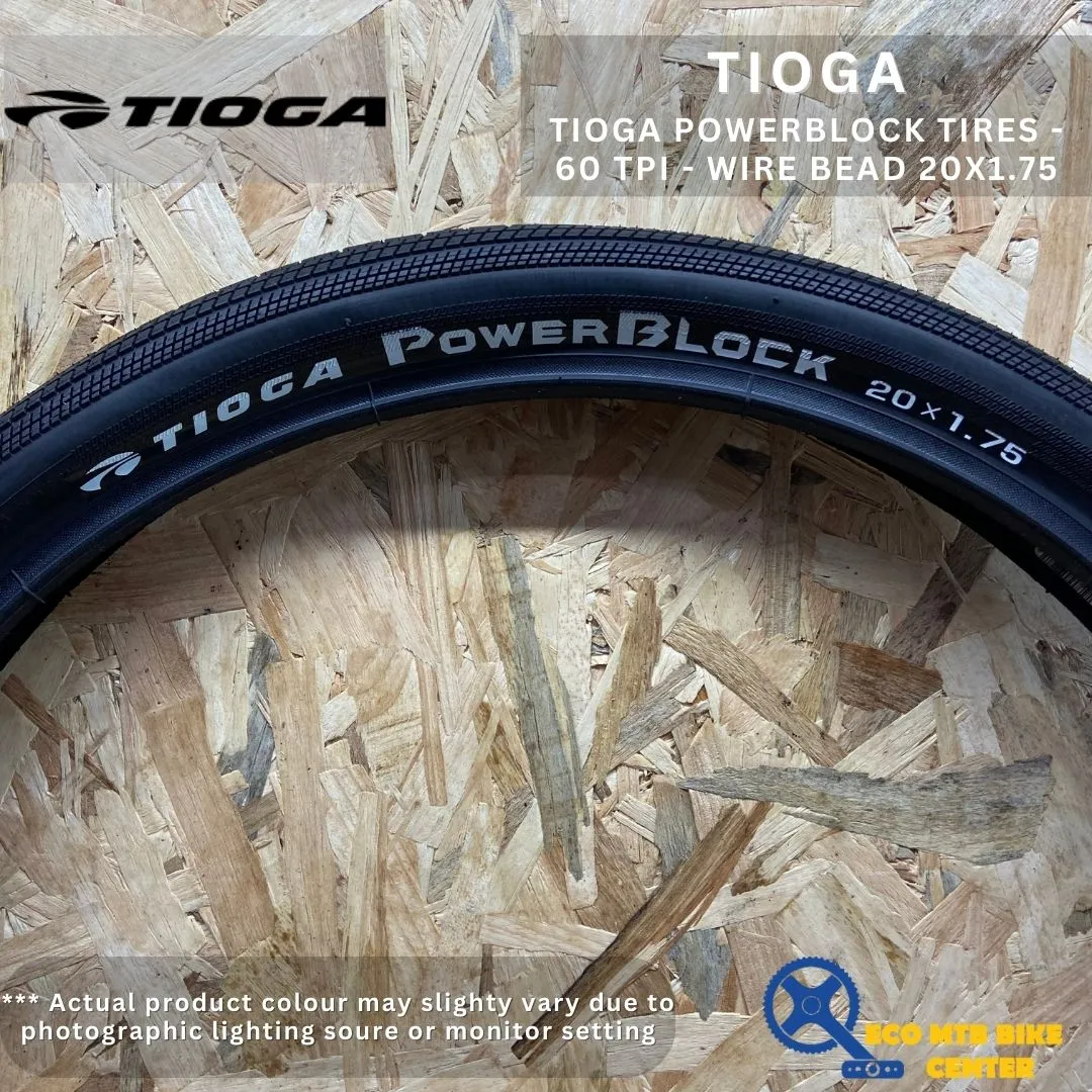 TIOGA POWERBLOCK TIRES - 60 TPI - WIRE BEAD