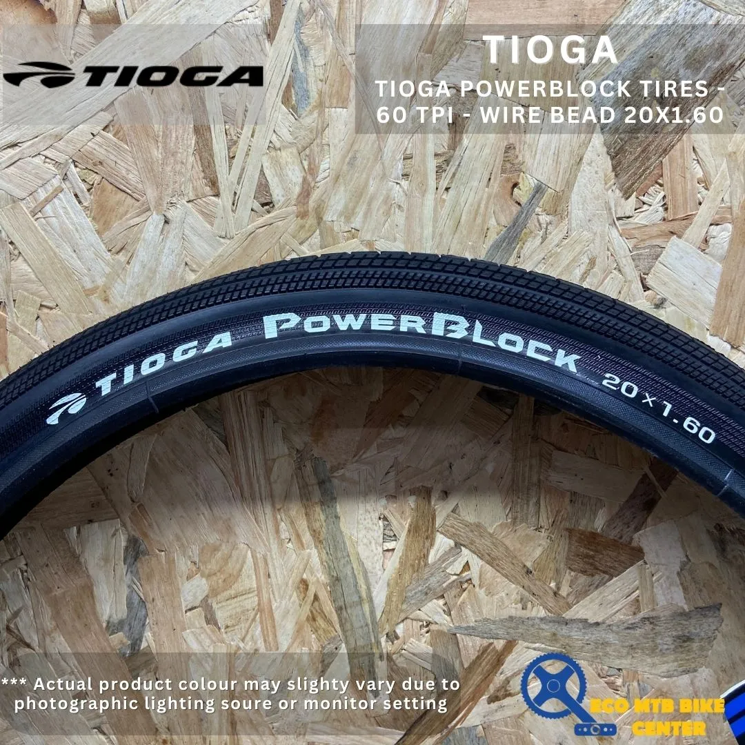 TIOGA POWERBLOCK TIRES - 60 TPI - WIRE BEAD