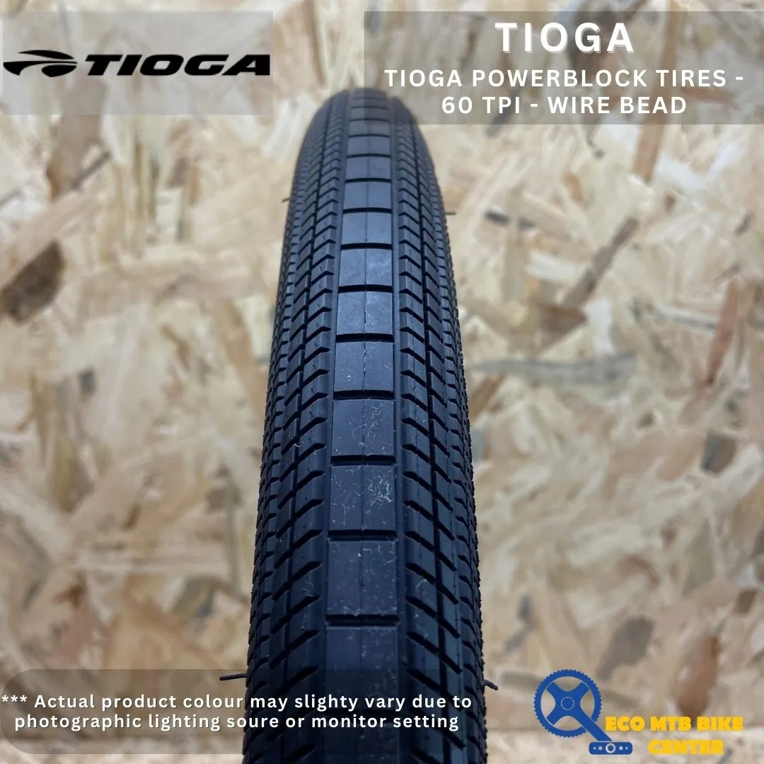 TIOGA POWERBLOCK TIRES - 60 TPI - WIRE BEAD