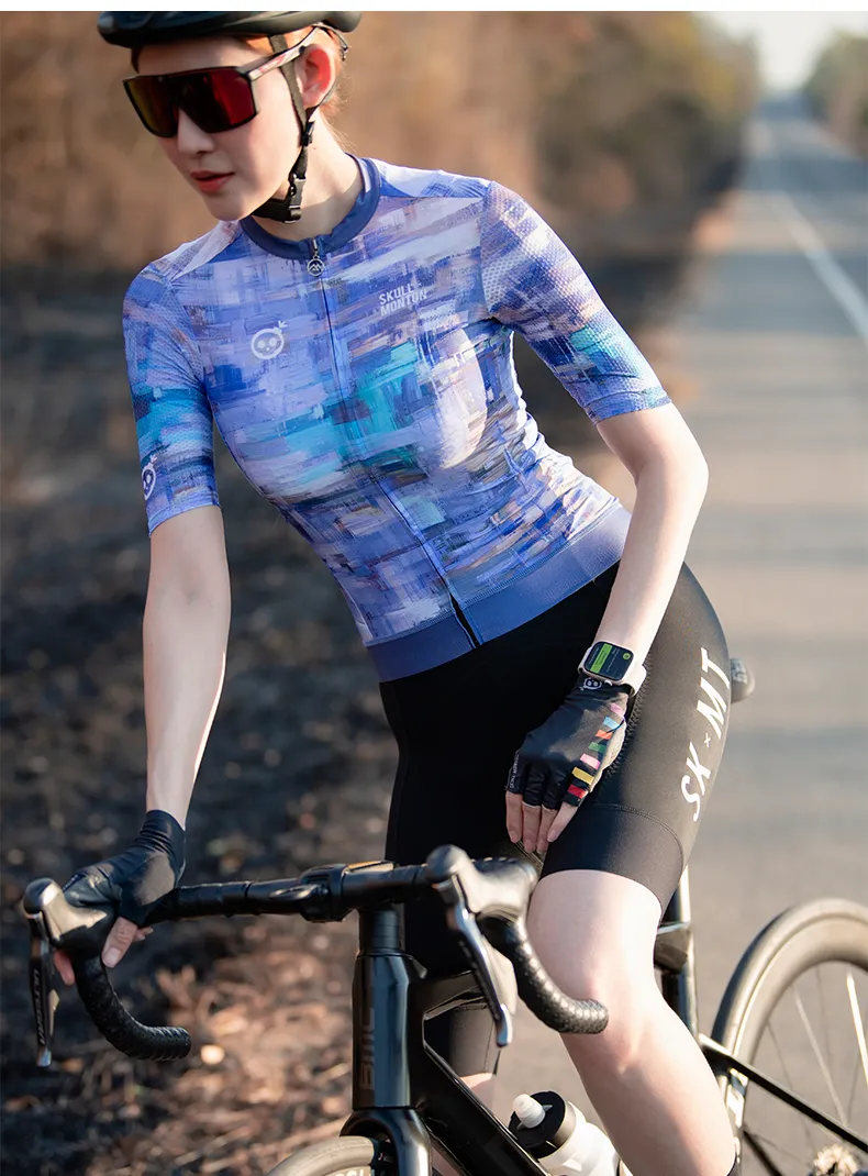 MONTON WOMEN  CYCLING JERSEY URABN OILPAINT