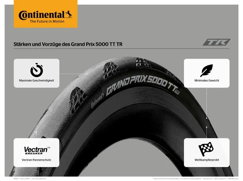 Continental Grand Prix 5000 TT TR STR- Folding Tire - 25-622 25c 28c