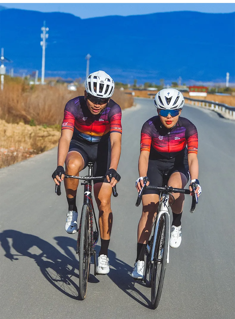 SKULL MONTON MENS SHORT SLEEVE JERSEY SUNSET