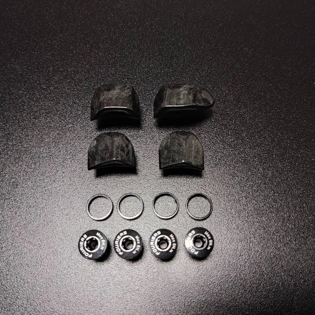 Fouriers Ultegra R8000 6800 Carbon Alloy Chainring Bolt Covers