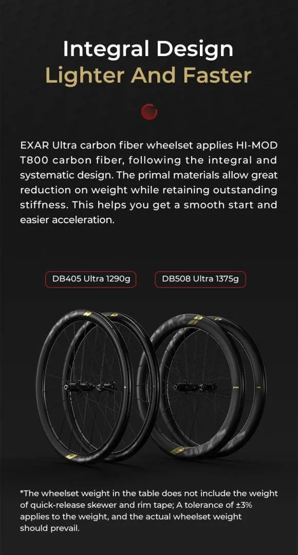 Magene EXAR ultra super light 1290g rachet 40/45mm 50/58mm Disc Brake