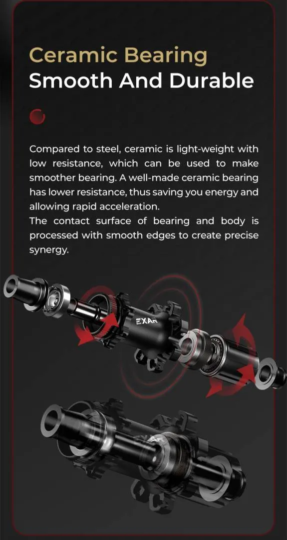 Magene EXAR ultra super light 1290g rachet 40/45mm 50/58mm Disc Brake