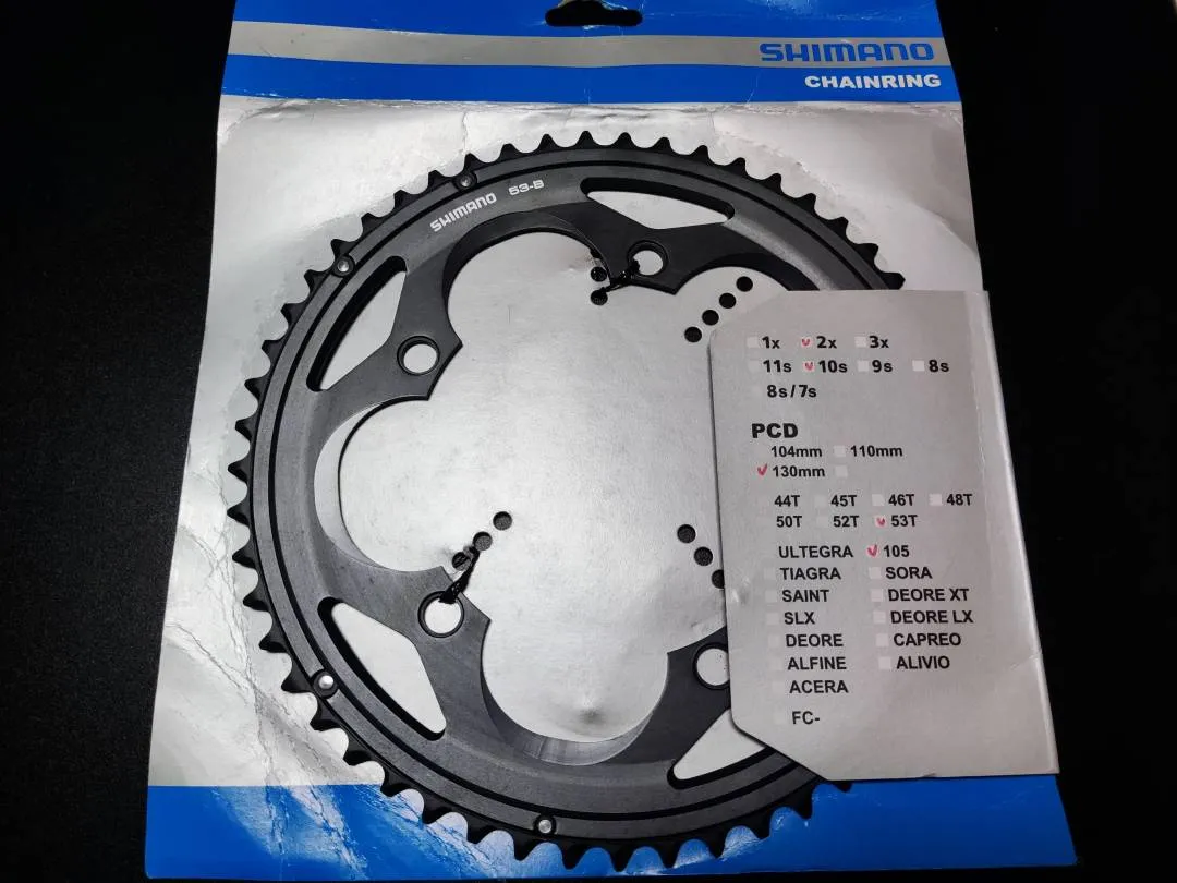 Shimano 105 5700 53T BCD130 Road Bicycle Chainring