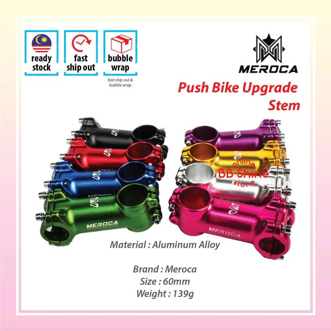 Meroca 12" Push Bike Handle Bar Upgrade Modify Accessories Combo Set