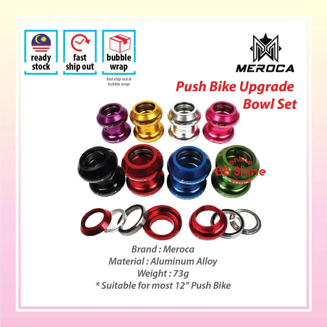 Meroca 12" Push Bike Handle Bar Upgrade Modify Accessories Combo Set