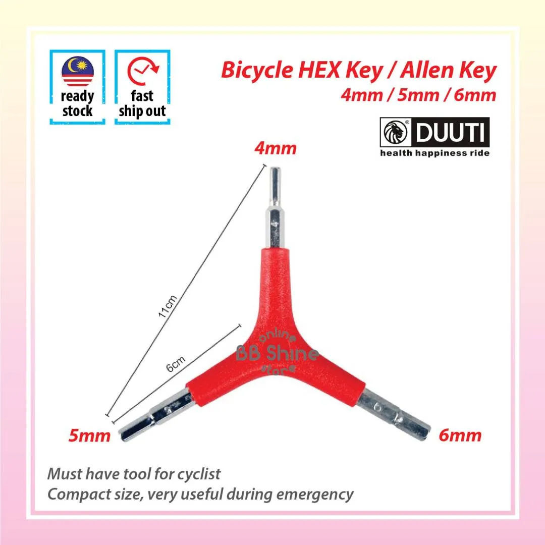 Duuti Y Shape 3 Size Allen Keys / HEX Key TL-166