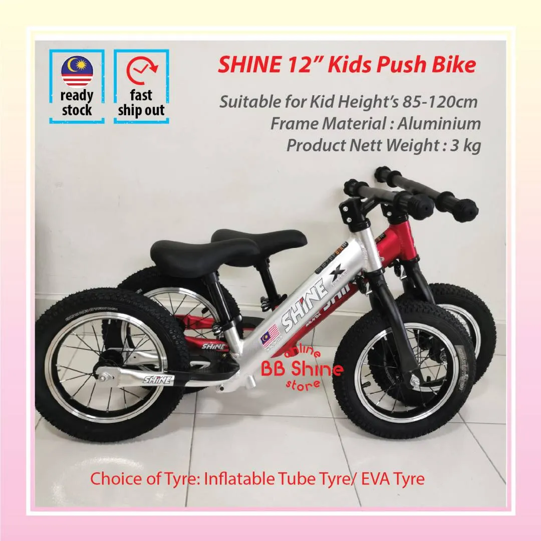 Shine / Dobilog / DBLong Push Bike / Balance Bike / Run Bike (Aluminum Frame Lightweight)