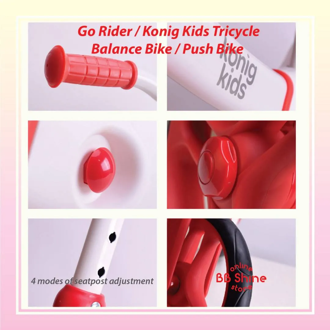 Konig Kids Go Rider 2 in 1 Balance Bike N Tricycle