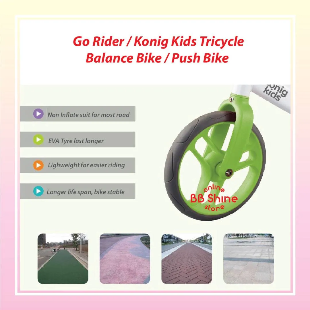 Konig Kids Go Rider 2 in 1 Balance Bike N Tricycle