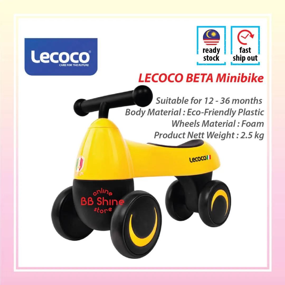 LECOCO Beta Minibike Baby Push Bike Baby Walker Balance Bike Minibike
