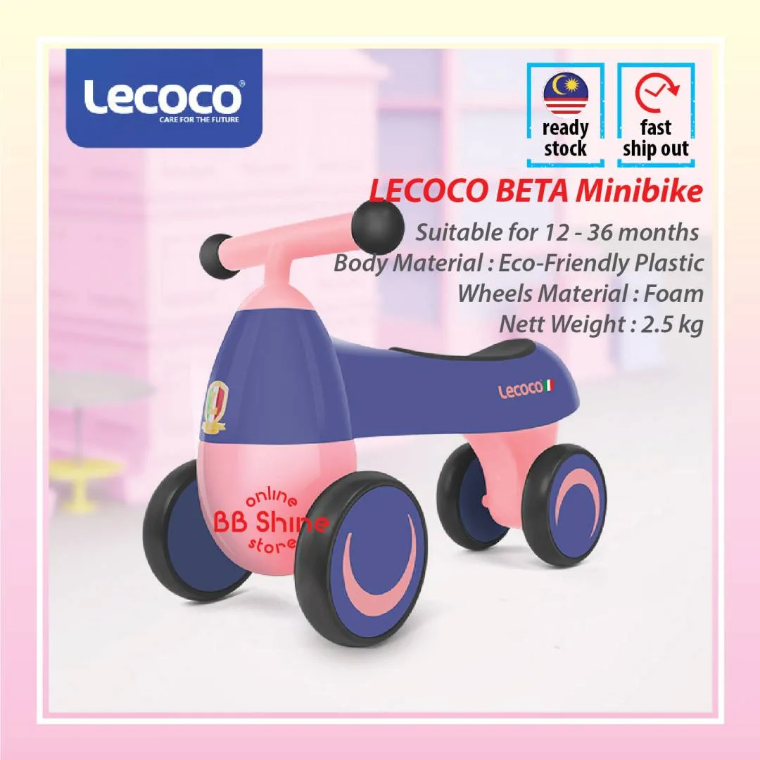LECOCO Beta Minibike Baby Push Bike Baby Walker Balance Bike Minibike