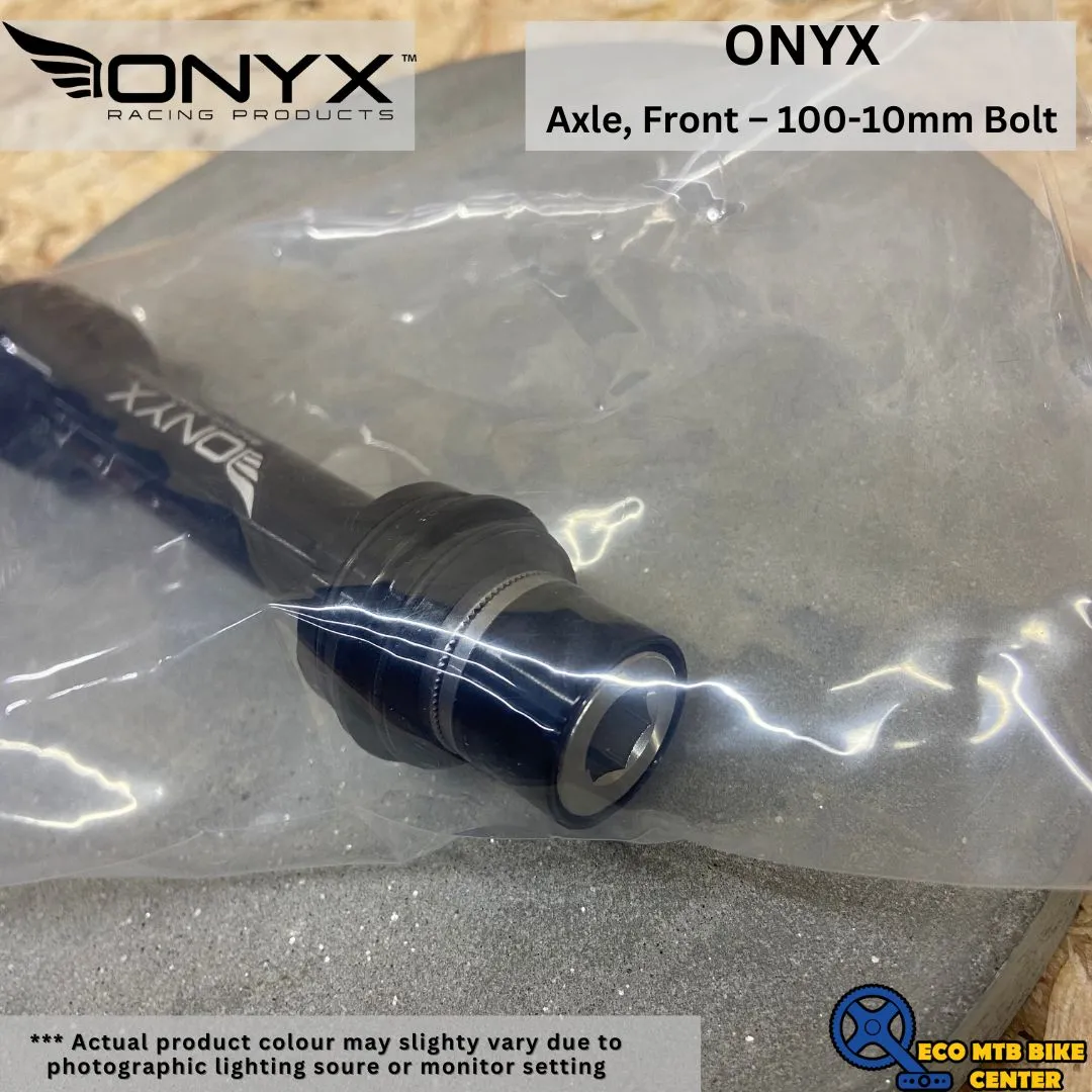 ONYX FRONT AXLE 100/10MM BOLT W/ TIBOLTS