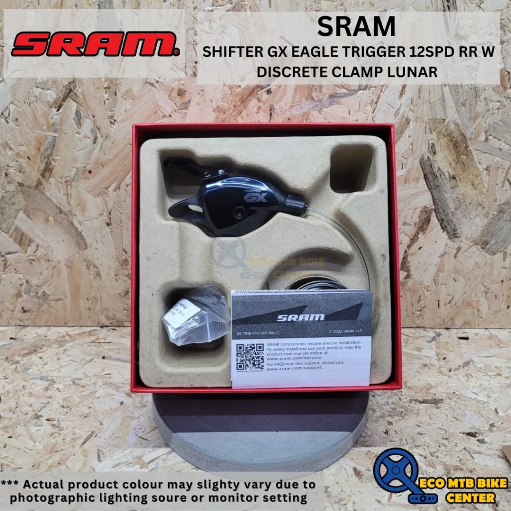 SRAM SHIFTER GX EAGLE TRIGGER 12SPD RR W DISSCRETE CLAMP LUNAR + SRAM GX Eagle Lunar Rear Derailleur