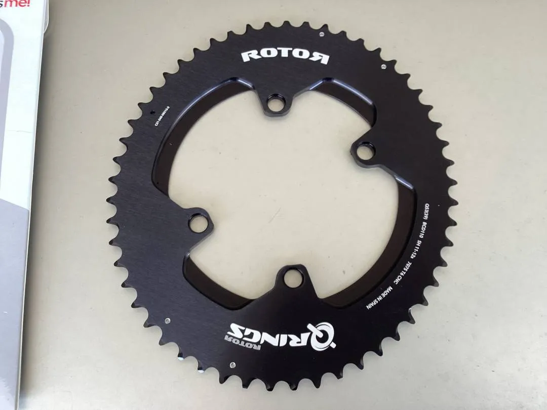 Rotor ALDHU Outer Q-Ring 11/12s 53T For Shimano 110x4Arm @ free pos
