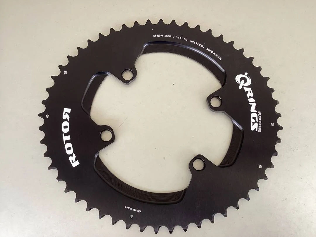 Rotor ALDHU Outer Q-Ring 11/12s 53T For Shimano 110x4Arm @ free pos
