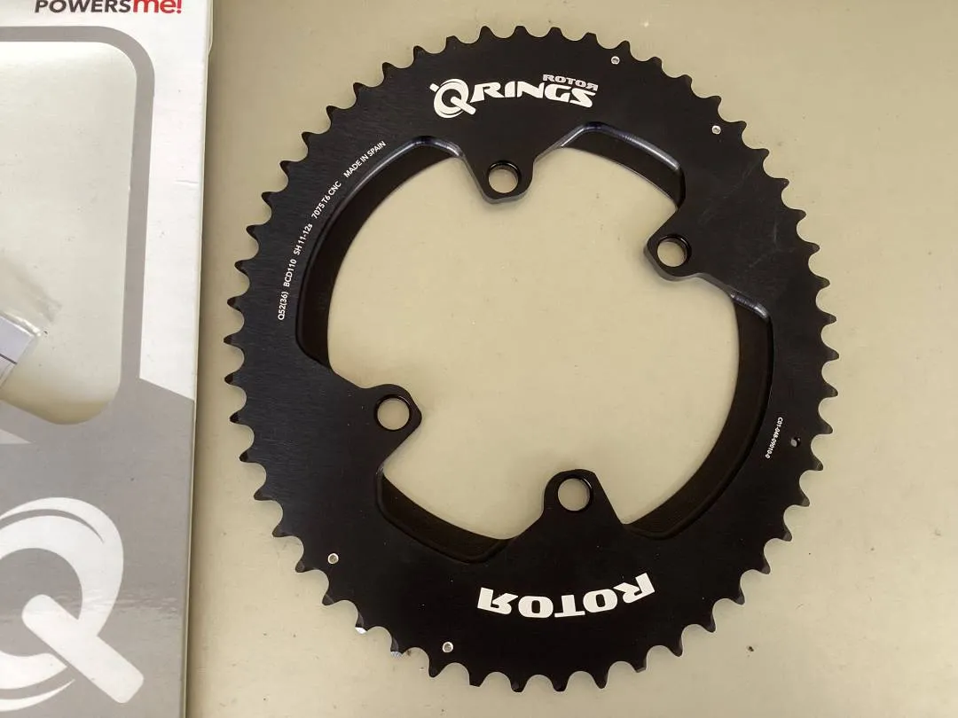 Rotor ALDHU Outer Q-Ring 11/12s 52T For Shimano 110x4Arm @ free pos