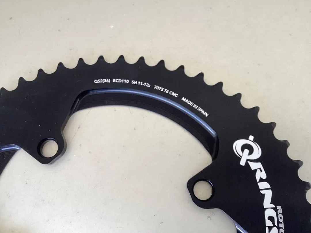 Rotor ALDHU Outer Q-Ring 11/12s 52T For Shimano 110x4Arm @ free pos