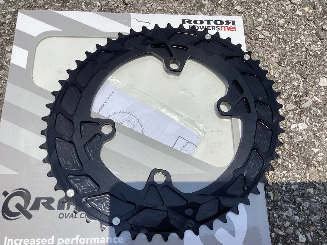 Rotor Q-Ring ALDHU 12/11s 52T Outer / Shimano 110x4Arm (free pos w.m)