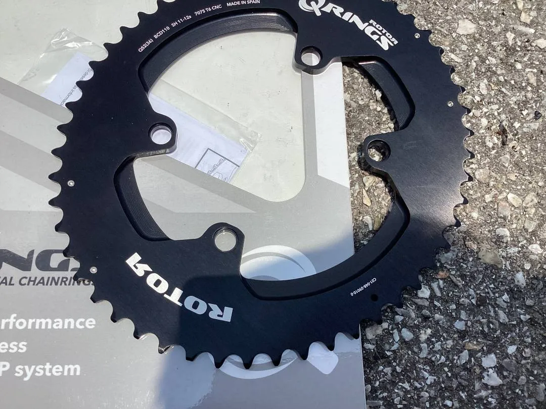 Rotor Q-Ring ALDHU 12/11s 52T Outer / Shimano 110x4Arm (free pos w.m)
