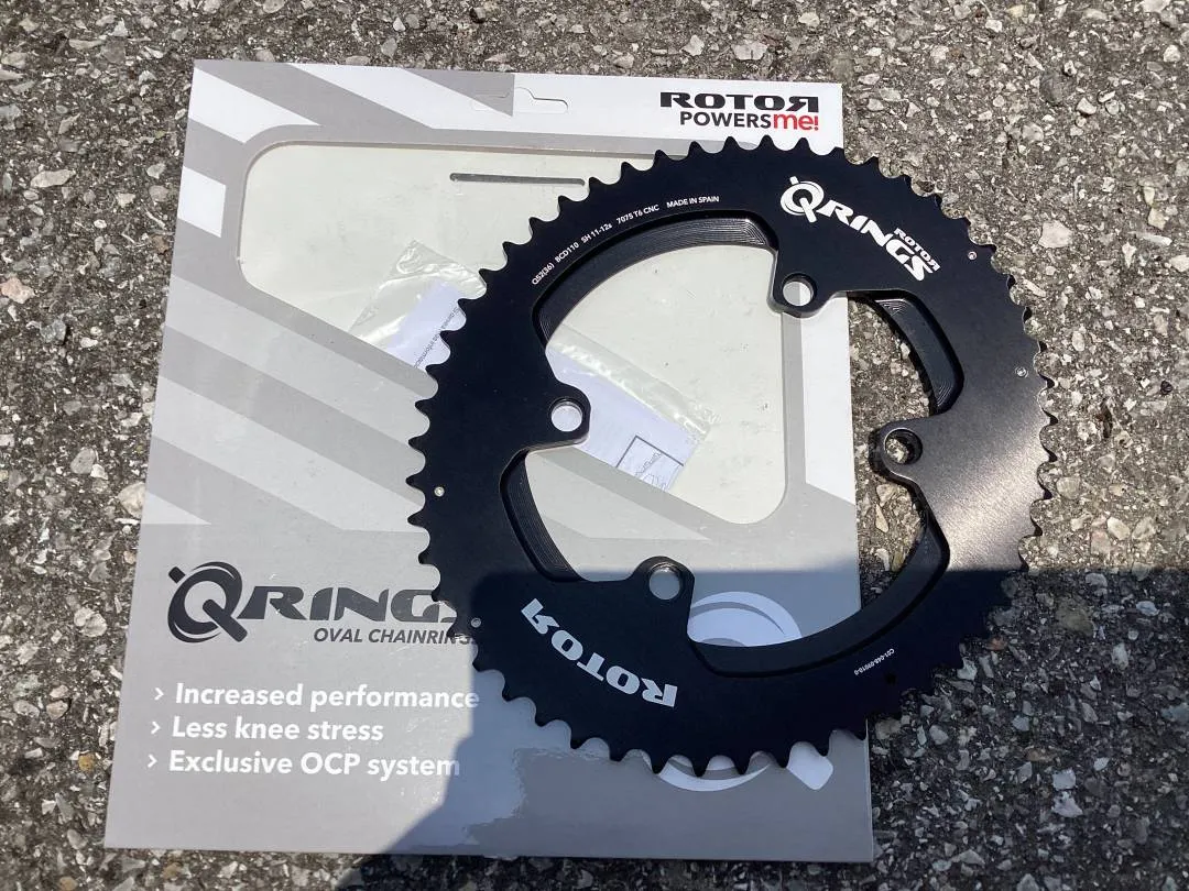 Rotor Q-Ring ALDHU 12/11s 52T Outer / Shimano 110x4Arm (free pos w.m)